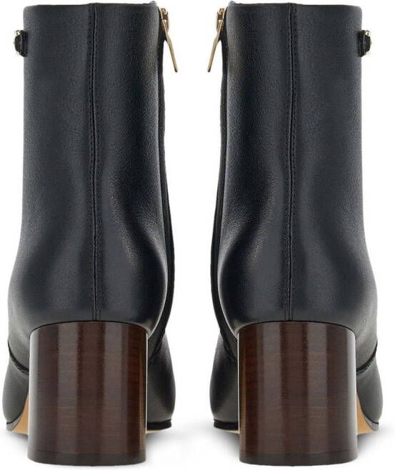 Ferragamo Otello buckle-detail ankle boots Black