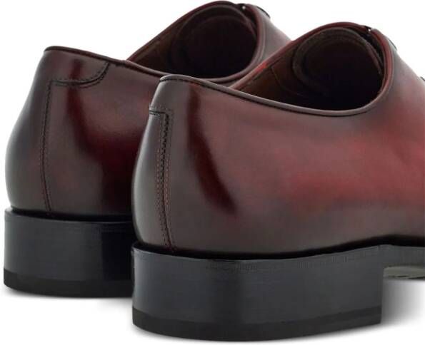 Ferragamo Oxford almond-toe shoes Red