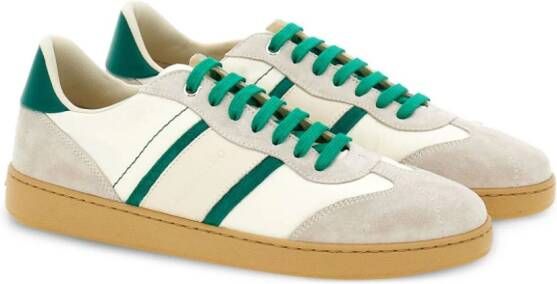 Ferragamo panelled lace-up sneakers White