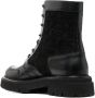 Ferragamo panelled leather lace-up boots Black - Thumbnail 3