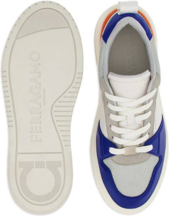 Ferragamo panelled low-top sneakers Grey