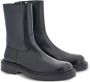 Ferragamo panelled patent-leather ankle boots Black - Thumbnail 2