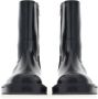 Ferragamo panelled patent-leather ankle boots Black - Thumbnail 4