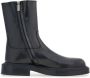 Ferragamo panelled patent-leather ankle boots Black - Thumbnail 5