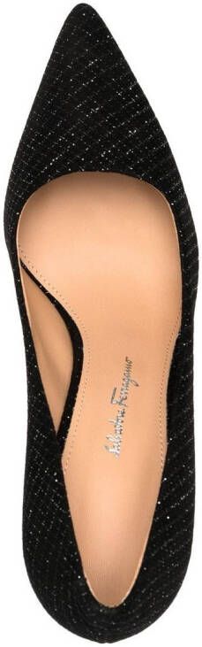 Ferragamo pointed high-heel pumps Black