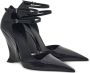 Ferragamo 105mm pointed-toe high-wedge sandals Black - Thumbnail 2