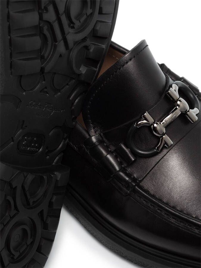 Ferragamo Ready Gancini-plaque loafers Black