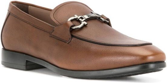 Ferragamo Ree Gancini loafers Brown