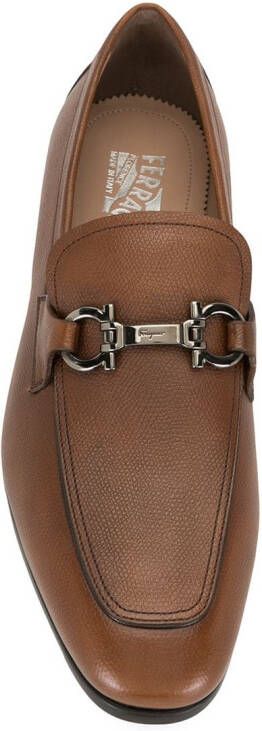 Ferragamo Ree Gancini loafers Brown