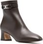 Ferragamo Rego 55 logo-plaque ankle boots Brown - Thumbnail 2