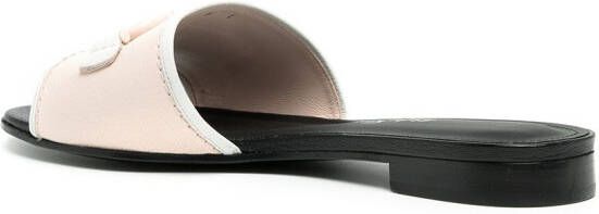 Ferragamo Rhodes Gancini-logo sandals Black