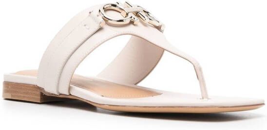 Ferragamo Rikis toe-post sandals Neutrals