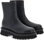 Ferragamo round-toe leather ankle boots Black - Thumbnail 2