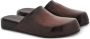 Ferragamo round-toe leather slippers Brown - Thumbnail 2