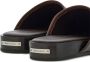 Ferragamo round-toe leather slippers Brown - Thumbnail 3