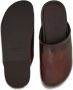 Ferragamo round-toe leather slippers Brown - Thumbnail 5