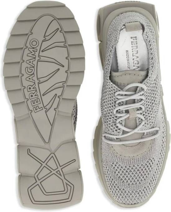 Ferragamo Running lace-up sneakers Silver