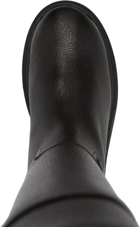 Ferragamo Ryder knee-length leather boots Black
