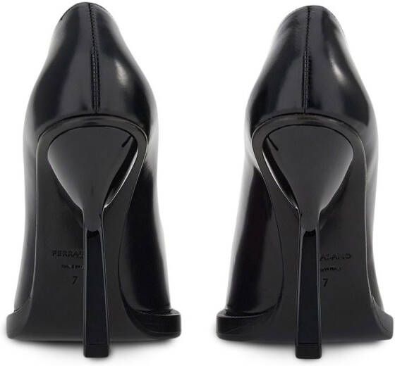 Ferragamo shaped-high-heel pumps Black