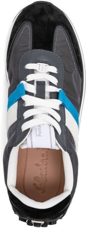 Ferragamo side-stripe low-top sneakers Grey