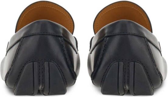 Ferragamo slip-on leather loafers Black