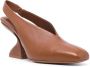 Ferragamo 85mm Sloane chunky-heel pumps Brown - Thumbnail 2