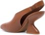 Ferragamo 85mm Sloane chunky-heel pumps Brown - Thumbnail 3