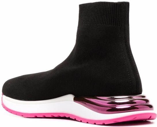 Ferragamo sock-style sneakers Black