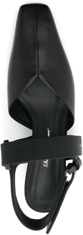 Ferragamo square-toe 45mm pumps Black