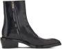 Ferragamo squared-toe leather ankle boots Black - Thumbnail 4