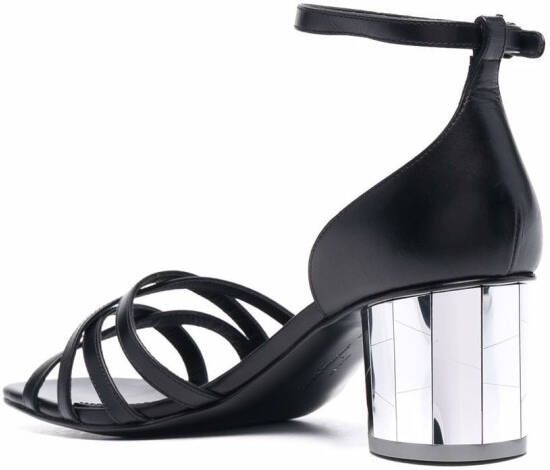 Ferragamo strap-detail open-toe sandals Black