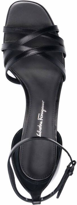 Ferragamo strap-detail open-toe sandals Black
