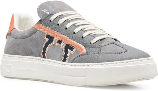 Ferragamo suede low-top sneakers Grey