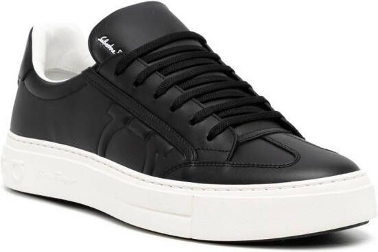 Ferragamo textured Gancio sneakers Black