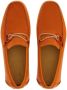 Ferragamo tie-detail suede loafers Orange - Thumbnail 4