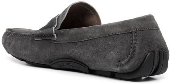 Ferragamo tonal-logo loafers Grey