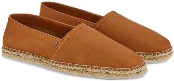 Ferragamo topstitch detail espadrilles Brown