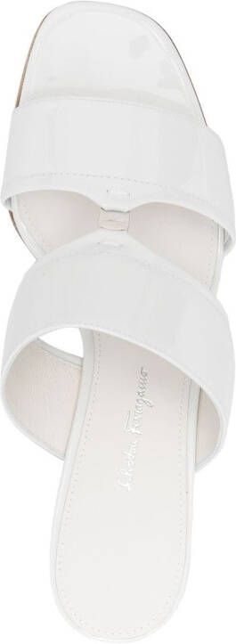 Ferragamo Tot 55mm double-strap sandals White