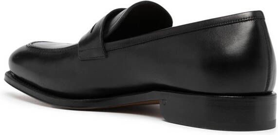 Ferragamo Tramezza leather penny loafers Black