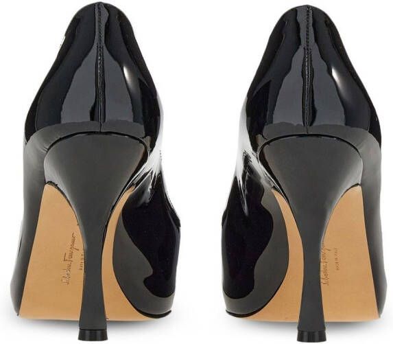 Ferragamo Vara 100mm leather pumps Black