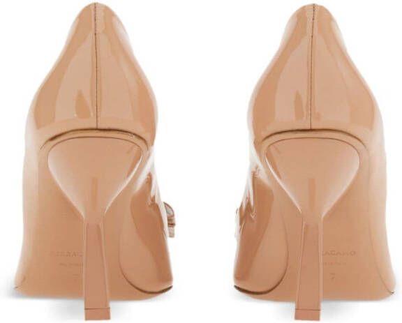 Ferragamo Vara 55mm bow-detail pumps Neutrals