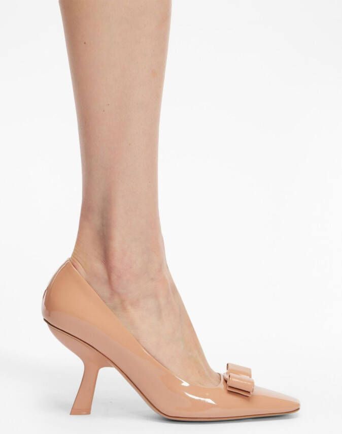 Ferragamo Vara 55mm bow-detail pumps Neutrals