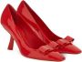 Ferragamo Vara Bow 85mm patent leather pumps Red - Thumbnail 2