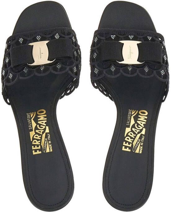 Ferragamo Vara bow detail 55mm sandals Black