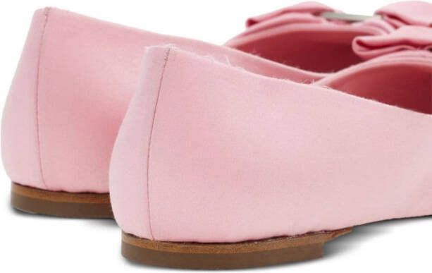 Ferragamo Vara bow-detailing leather loafers Pink