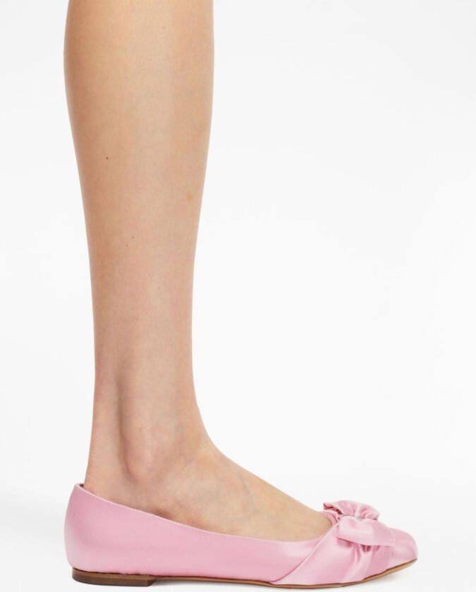 Ferragamo Vara bow-detailing leather loafers Pink
