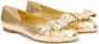 Ferragamo Vara bow-detail ballerina shoes Gold - Thumbnail 2