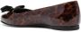Ferragamo Vara-bow leopard-print ballerina shoes Brown - Thumbnail 3