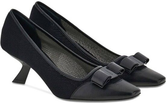 Ferragamo Vara-bow low-heel pumps Black