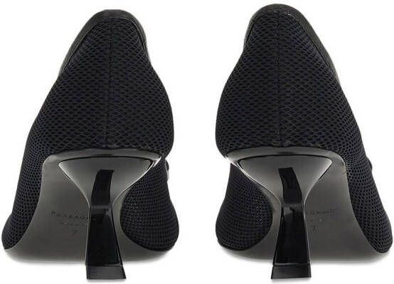 Ferragamo Vara-bow low-heel pumps Black